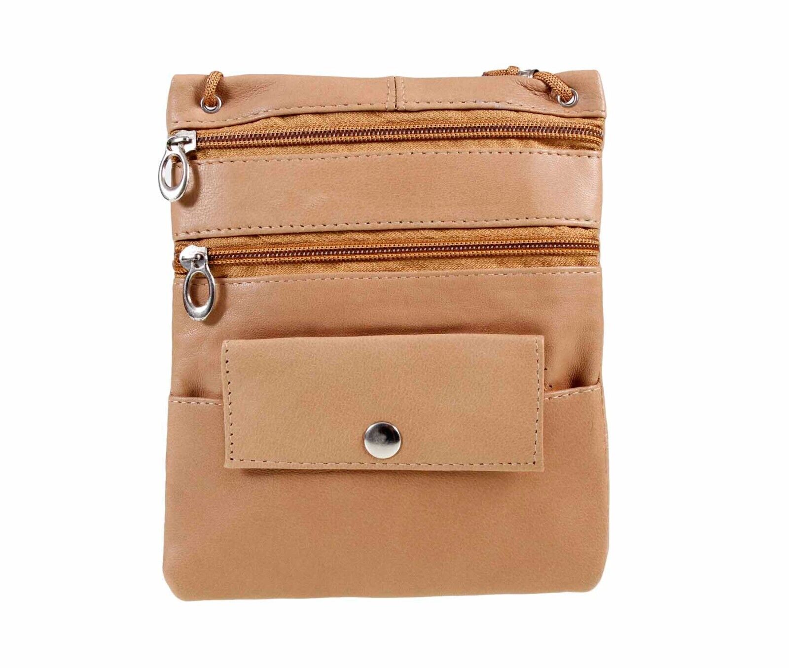 Travel Bag Leather Shoulder Neck Purse Cross Body Tote