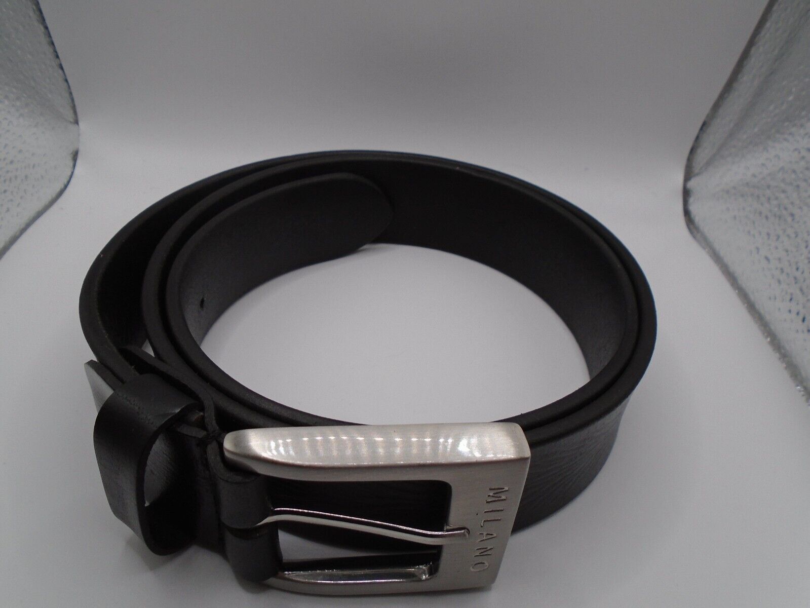LEATHER BELTS REAL 1.5"  FULL GRAIN JEANS BELT BLACK BROWN  MILANO MENS