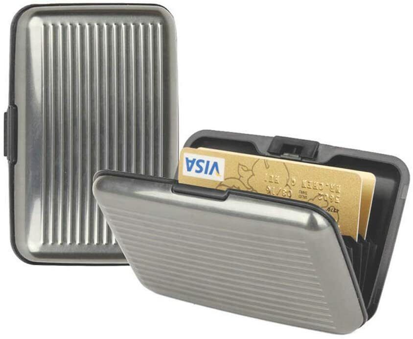 BULK BUY 10 pieces of Hard Case Wallet Credit Card Anti-RFID Job Lot Clearance