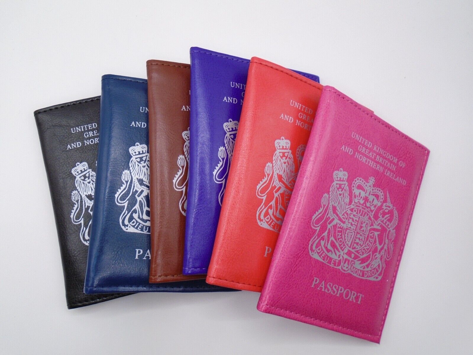 UK Passport Holder Protector Cover Wallet Vegan Leather United Kingdom