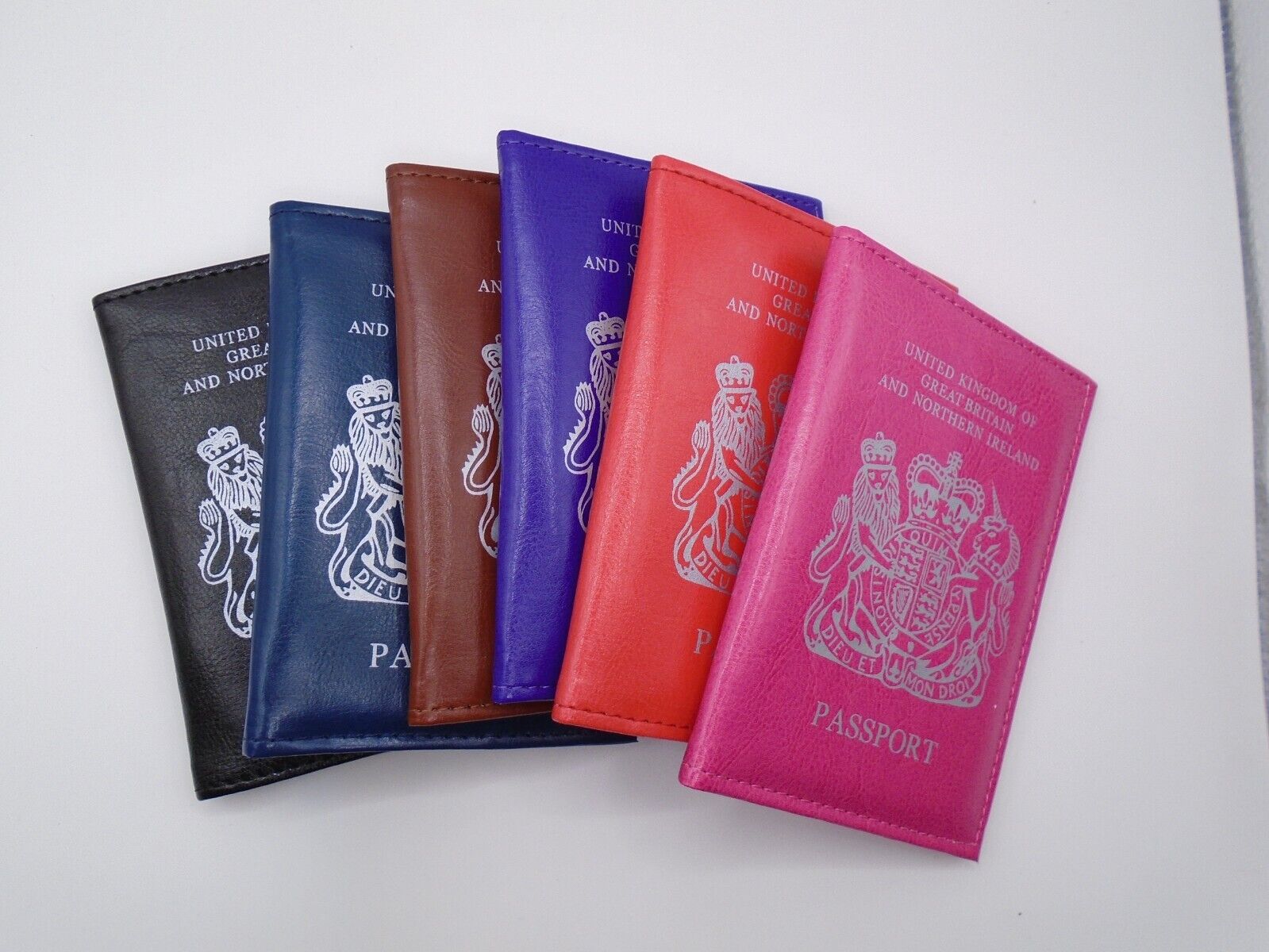 UK Passport Holder Protector Cover Wallet Vegan Leather United Kingdom