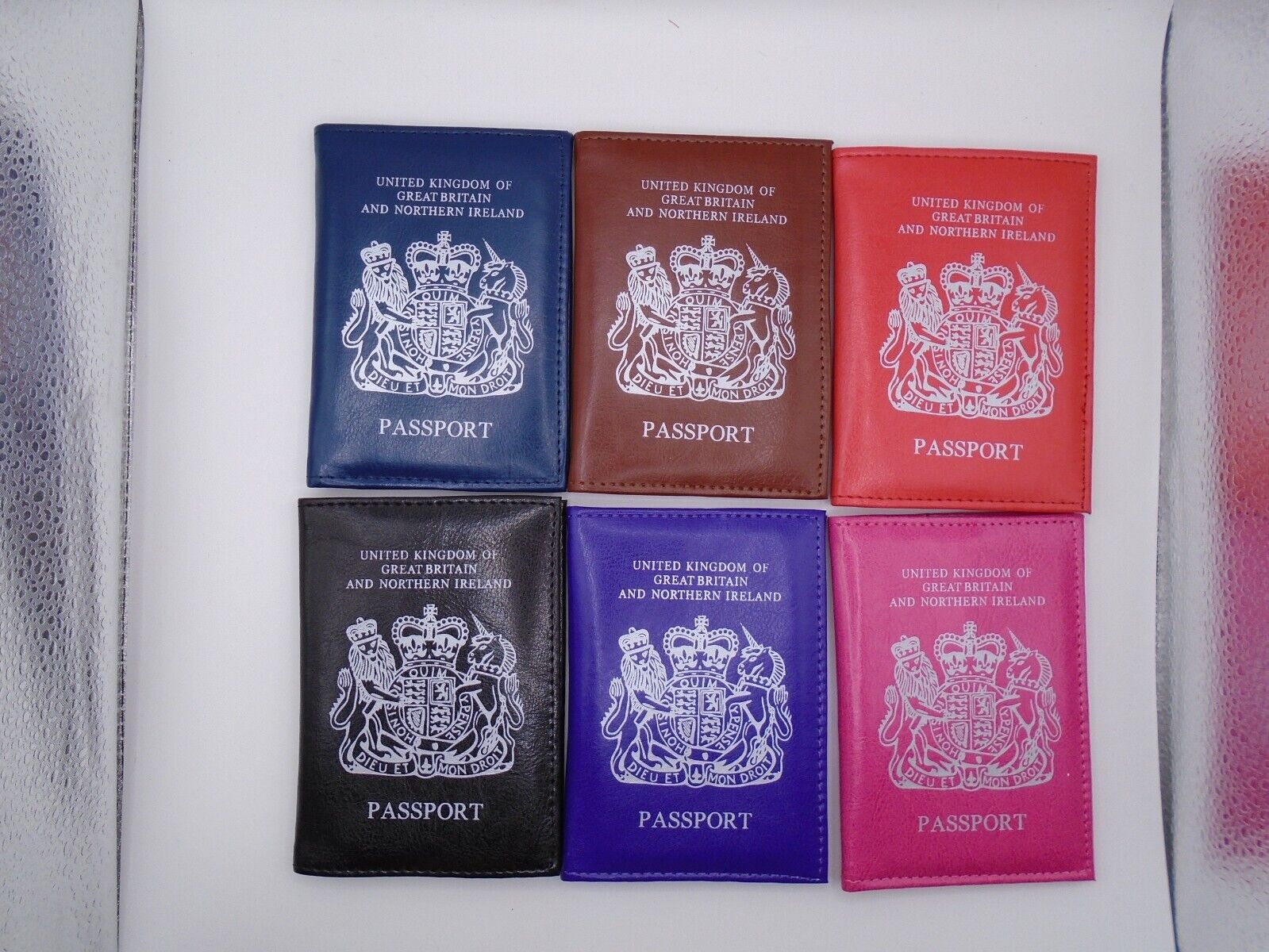 UK Passport Holder Protector Cover Wallet Vegan Leather United Kingdom