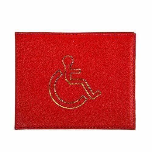 Vegan Disabled Blue Badge Holder Hologram Safe Parking Permit Display Cover