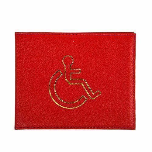 Vegan Disabled Blue Badge Holder Hologram Safe Parking Permit Display Cover