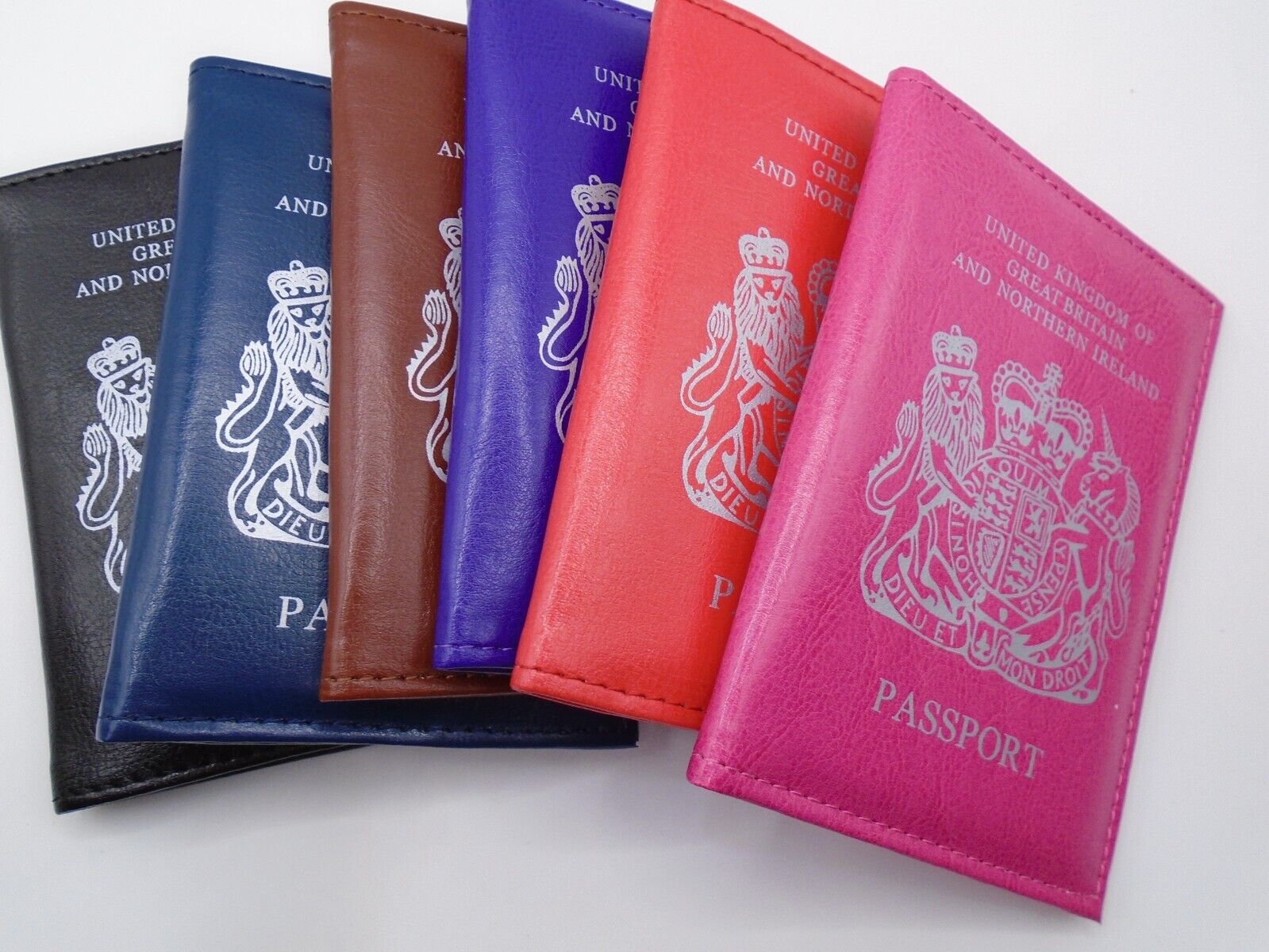 UK Passport Holder Protector Cover Wallet PU Leather United Kingdom