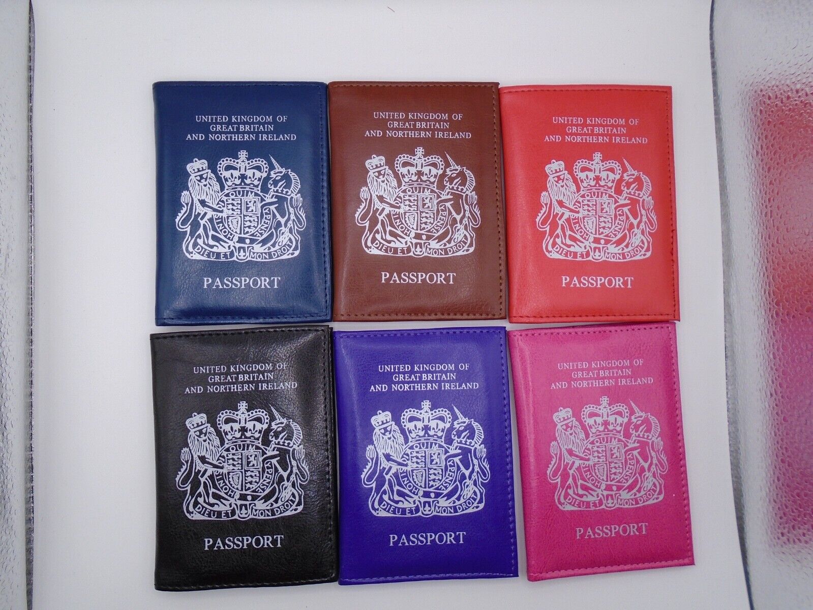 UK Passport Holder Protector Cover Wallet PU Leather United Kingdom