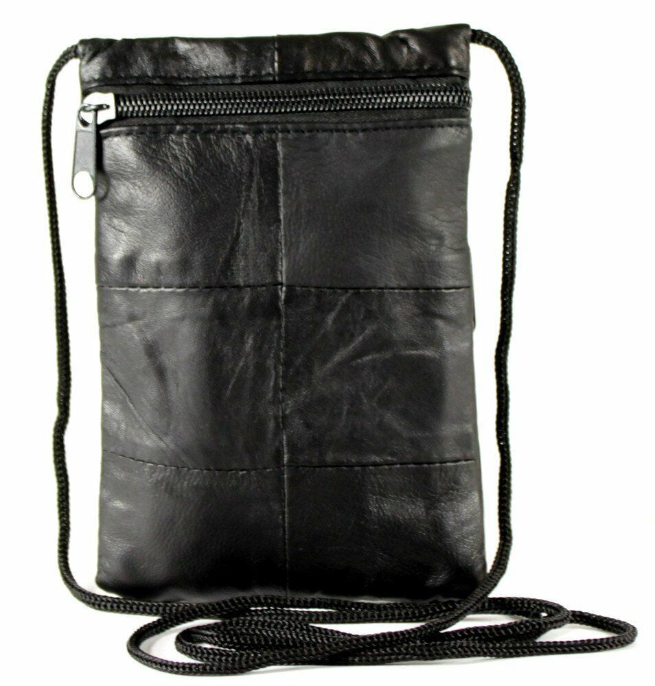 Leather Mini Small Neck Purse Cross Body Tote Travel Satchel Bag B