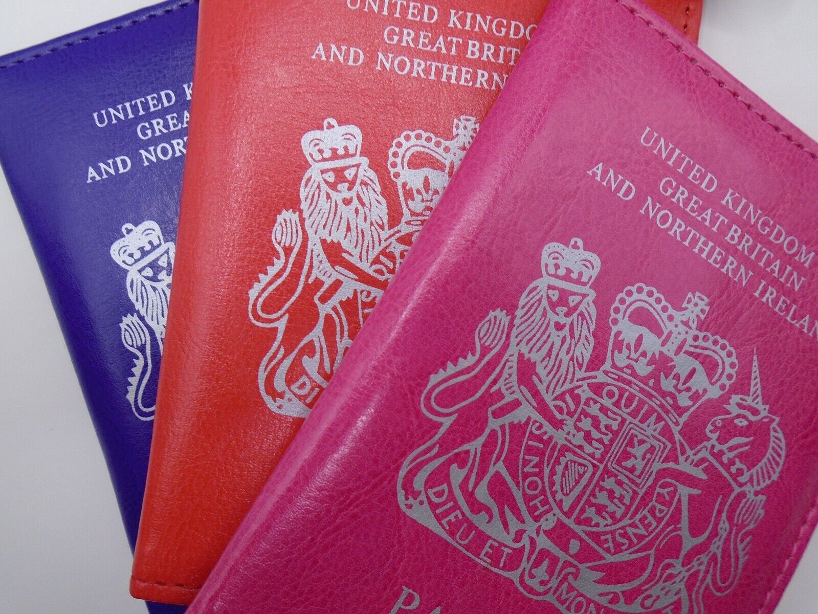 UK Passport Holder Protector Cover Wallet PU Leather United Kingdom
