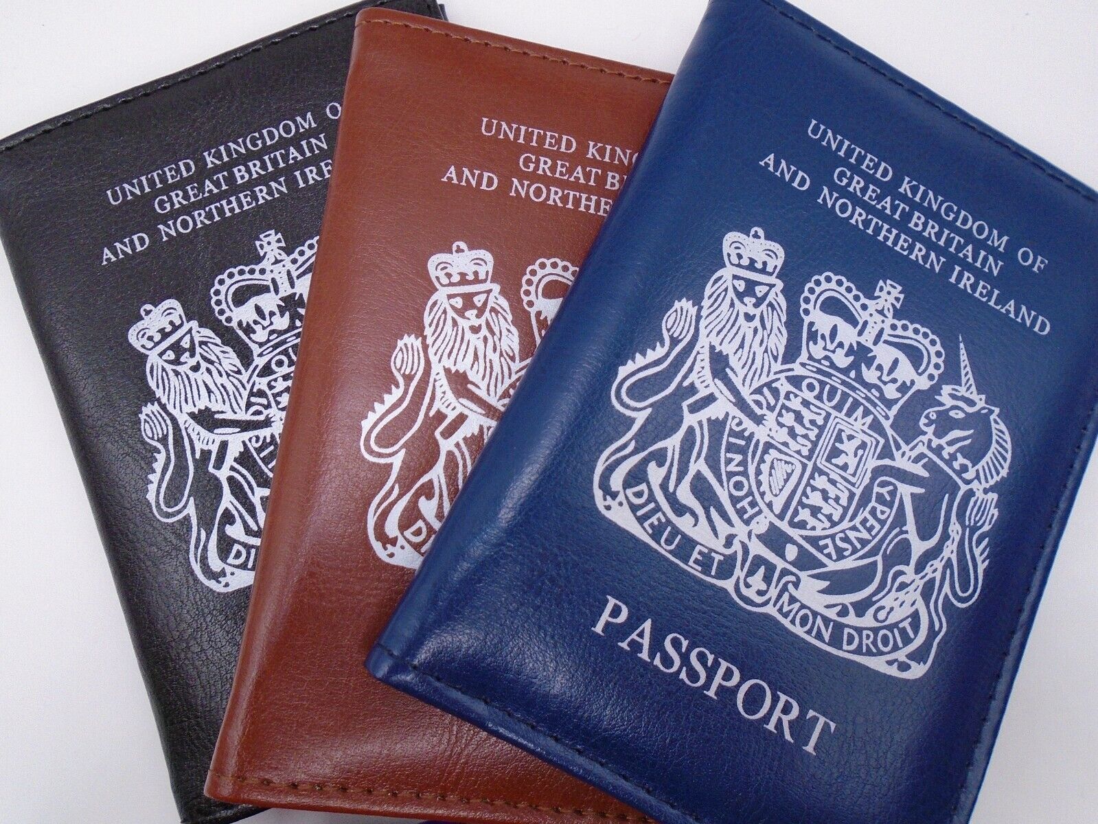 UK Passport Holder Protector Cover Wallet PU Leather United Kingdom
