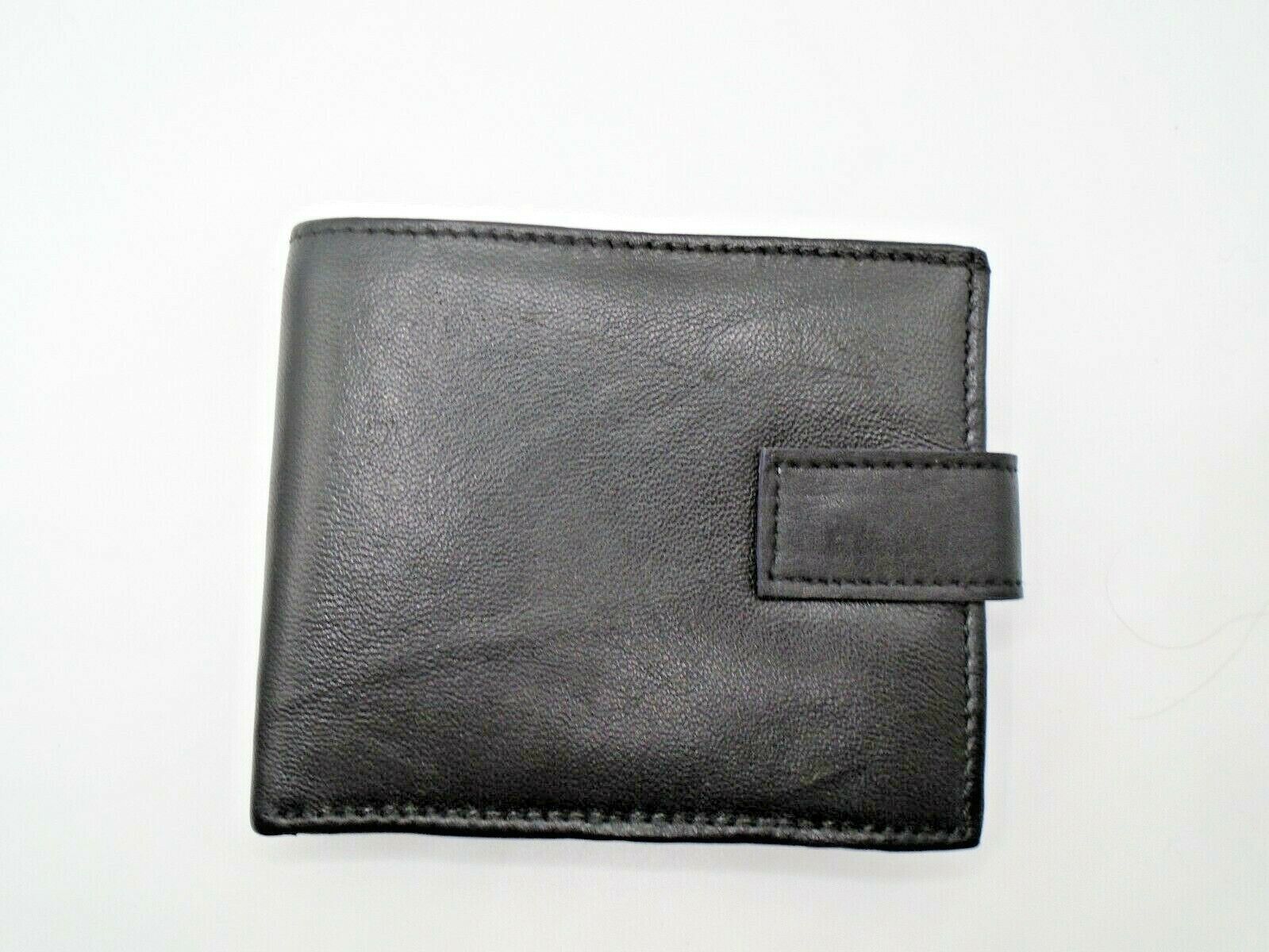Mens Leather Wallet RFID SAFE Contactless Card ID Protection UK SELLER A