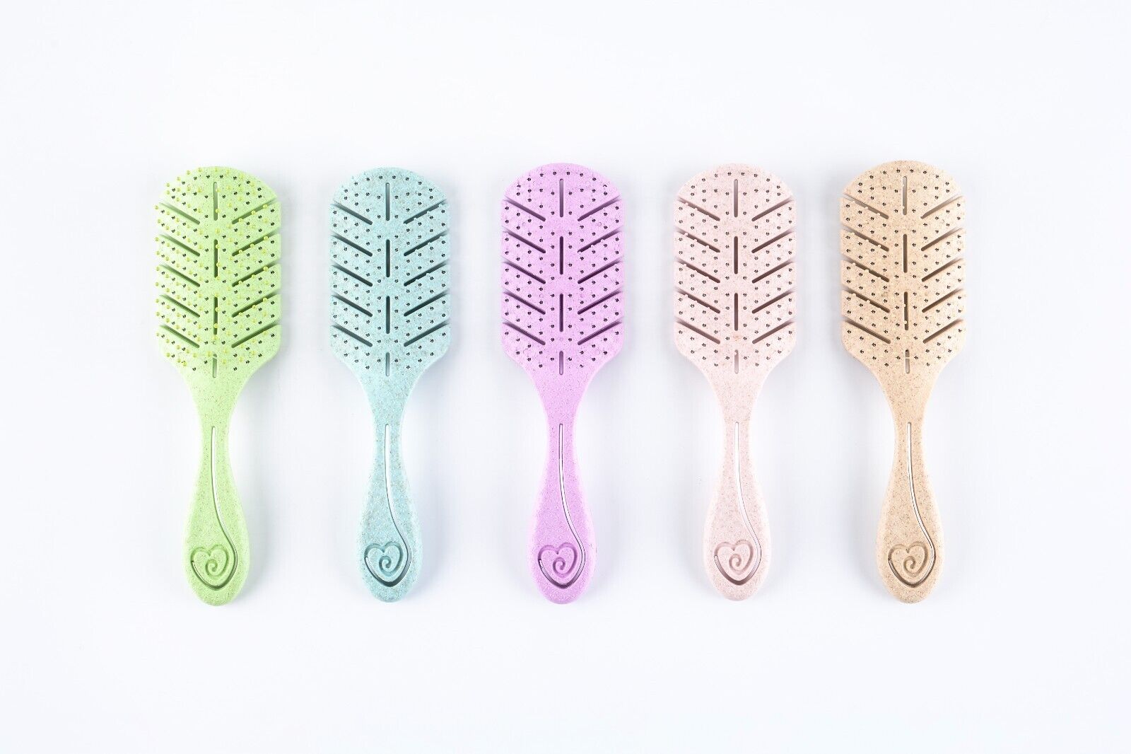Eco Friendly Wheat Straw Hairbrush, Flexible Soft Pin Bristles AR Beauty UK