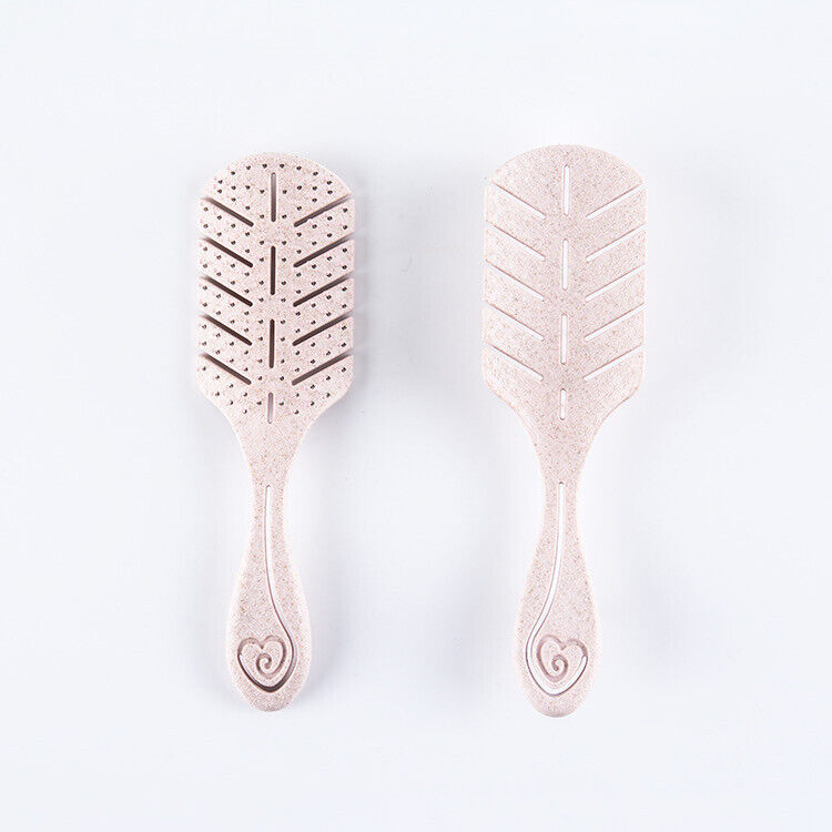 Eco Friendly Wheat Straw Hairbrush, Flexible Soft Pin Bristles AR Beauty UK