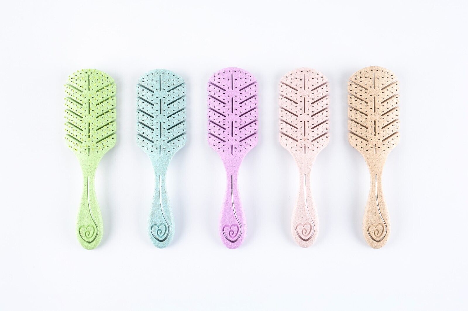 AR Beauty Eco Friendly Straw Hairbrush, Flexible Soft Pin Bristles