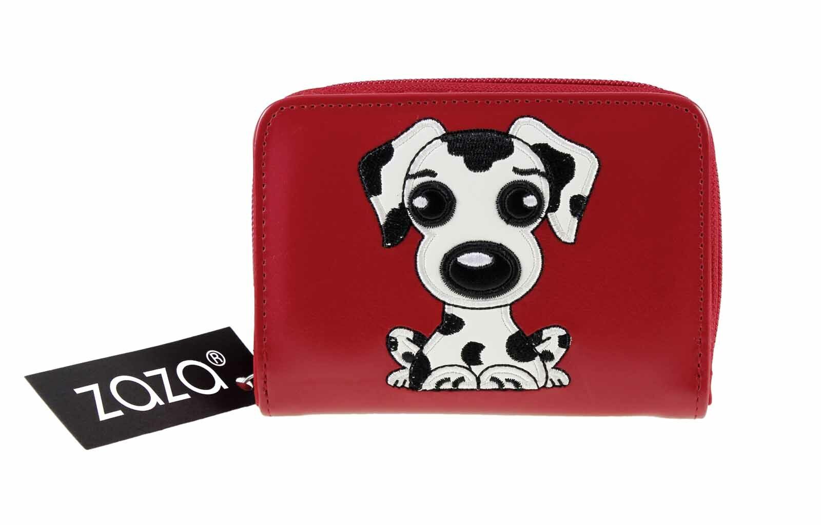 Purse Wallet With Owl, Dog Motif On Front With Zip Pocket Ladies