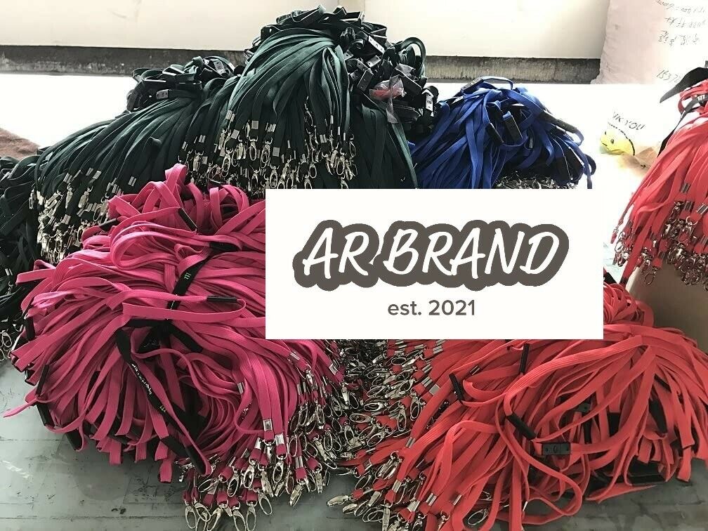 Lanyards 50 PCS Pack ID Badge Lanyards with Clip Office Neck Flat Bulk Lanyards