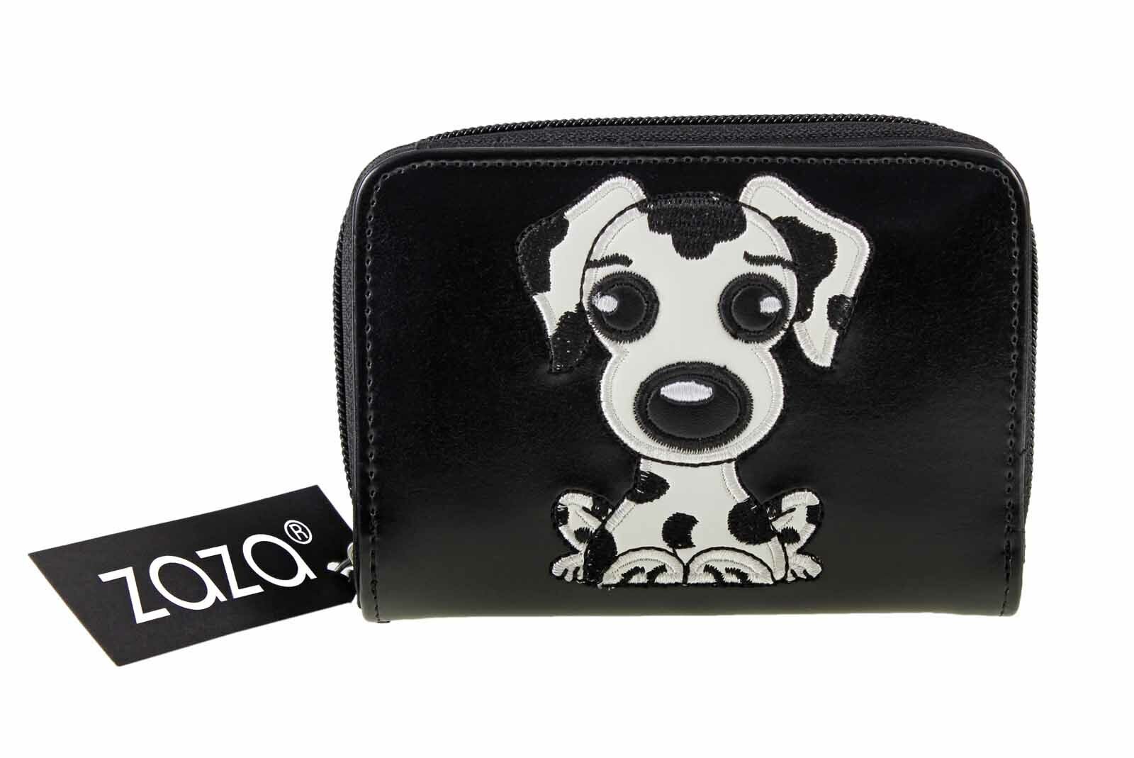 Purse Wallet With Owl, Dog Motif On Front With Zip Pocket Ladies