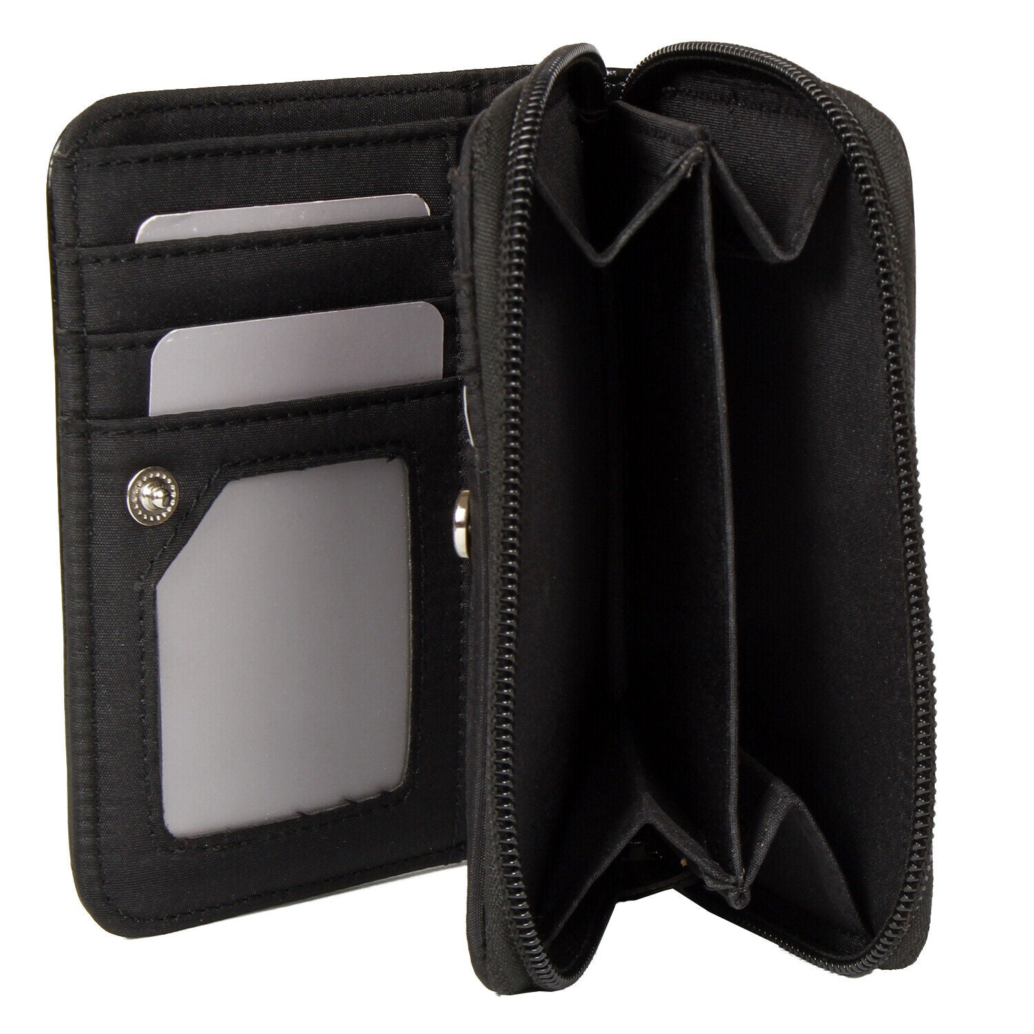 Purse Wallet With Owl, Dog Motif On Front With Zip Pocket Ladies