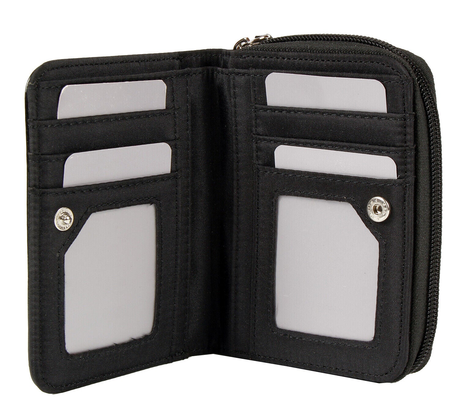 Purse Wallet With Owl, Dog Motif On Front With Zip Pocket Ladies