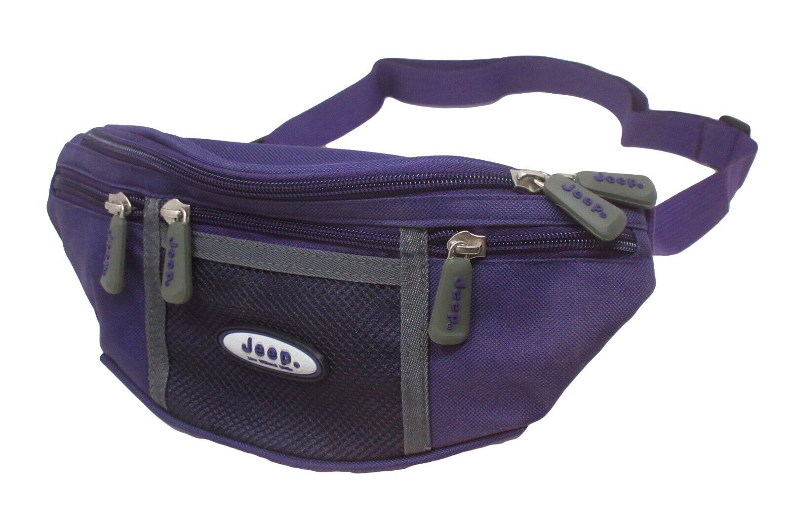 Tough Polyester Jeep Womens Waist Bum Bag Fushia Pink Purple