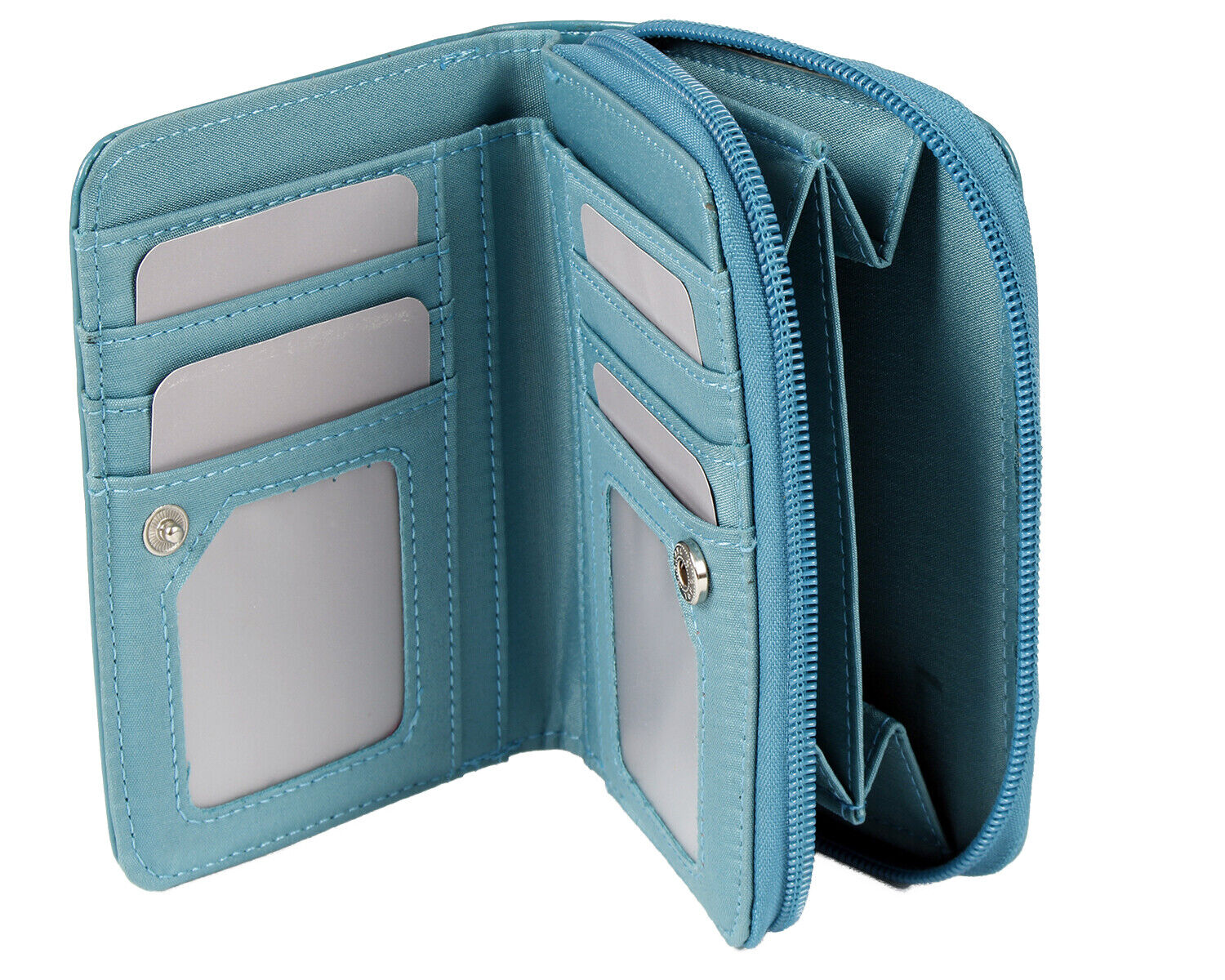 Purse Wallet With Owl, Dog Motif On Front With Zip Pocket Ladies