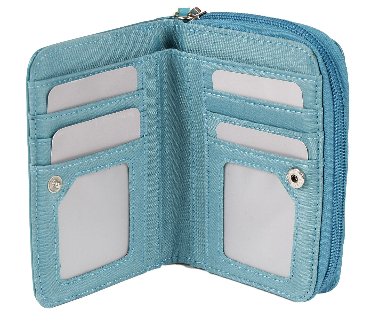 Purse Wallet With Owl, Dog Motif On Front With Zip Pocket Ladies