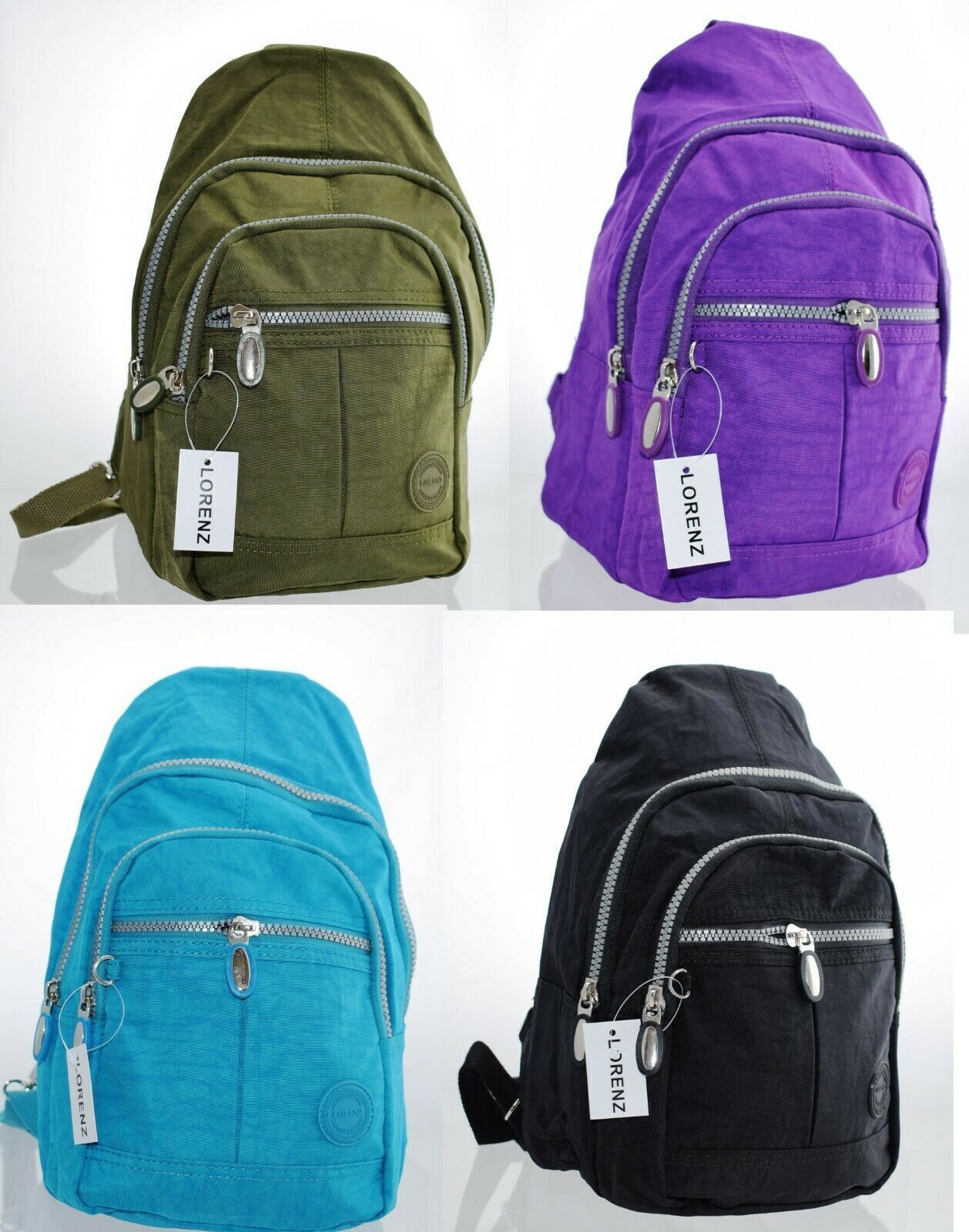 Ladies Women Lorenz Small Crinkled Soft backpack Rucksack Shoulder bag Style