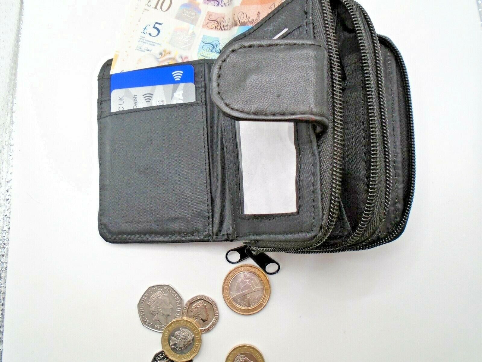 LADIES LEATHER PATCHWORK PURSE NOTECASE - 2 PCS