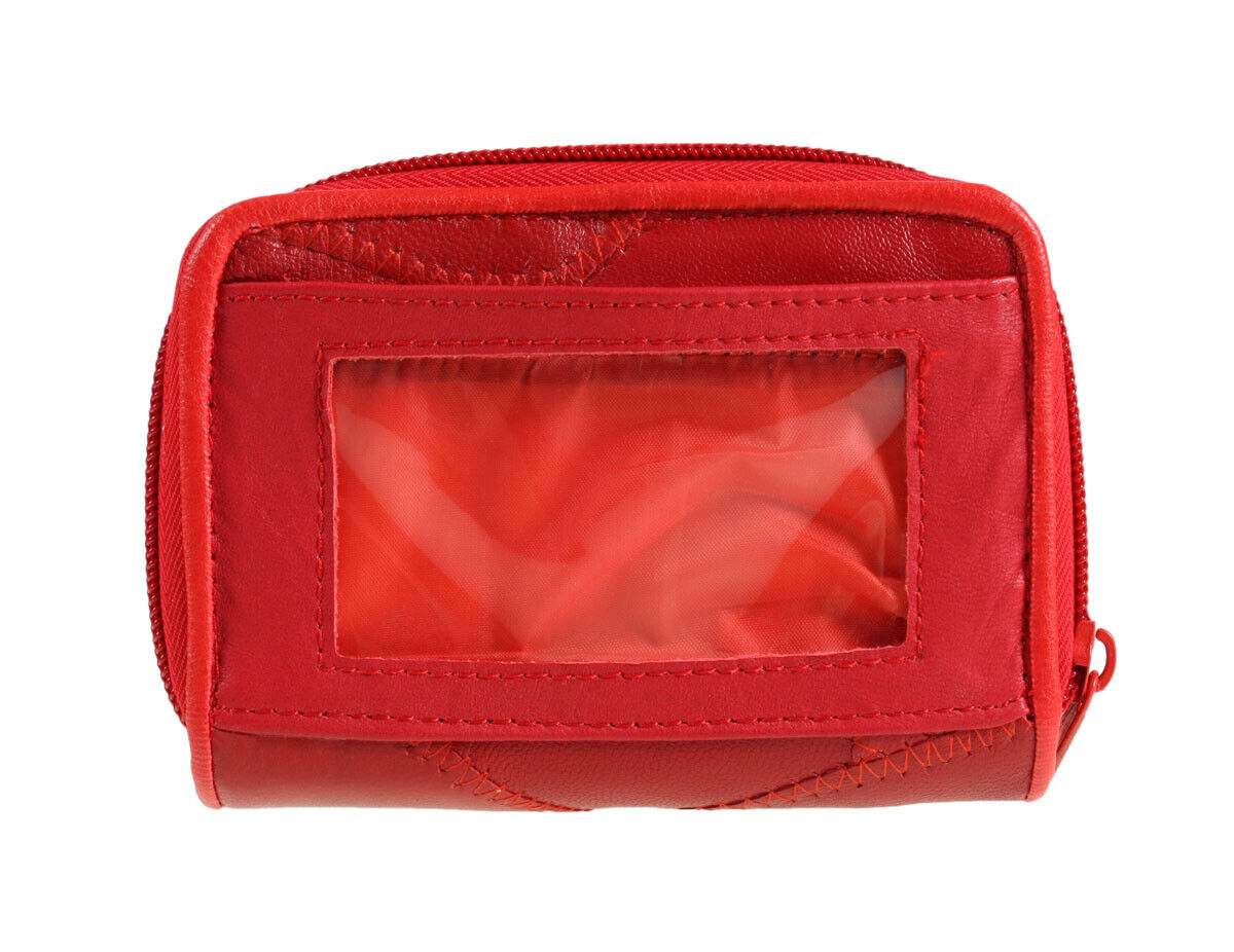 LADIES LEATHER PATCHWORK PURSE NOTECASE - 2 PCS