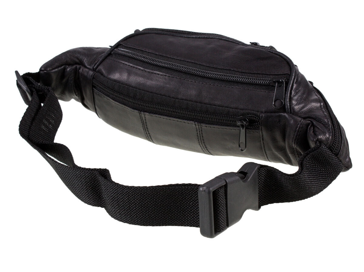Men's Women's Genuine Soft Leather Traditional  Bum Bag High Quality