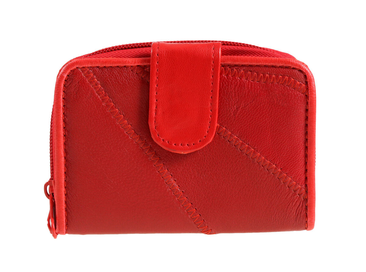 WHOLESALE LADIES LEATHER PATCHWORK PURSE NOTECASE - 10 PCS