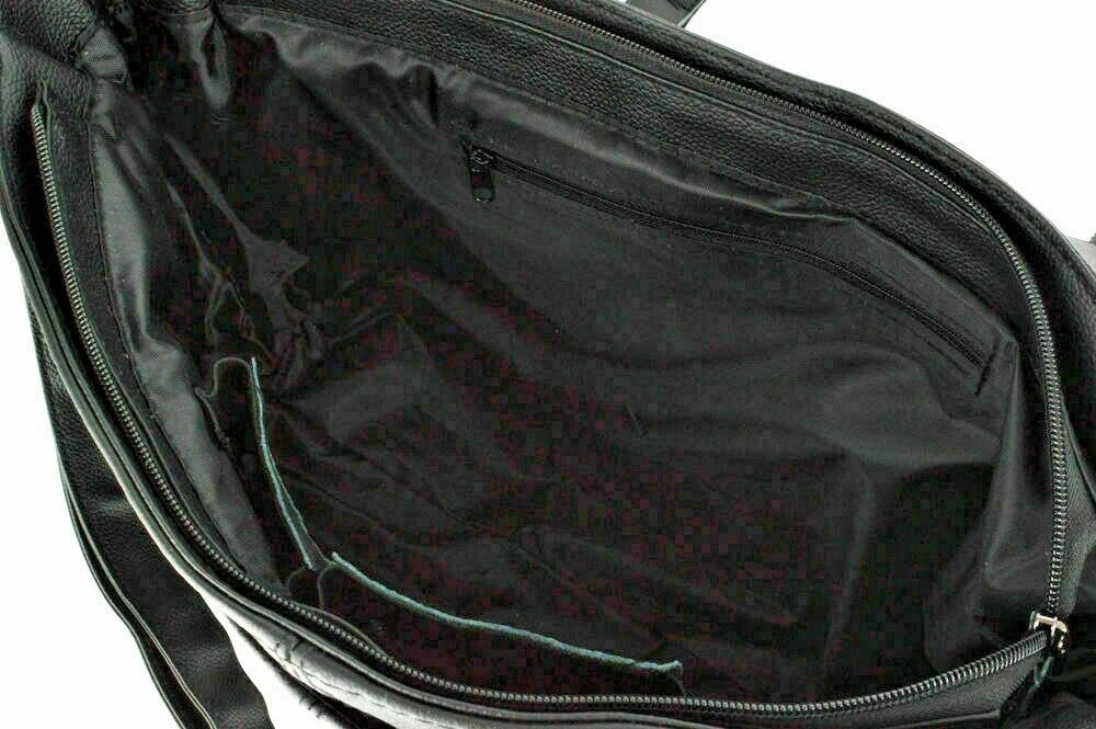 DESIGNER MENS COWHIDE LEATHER SATCHEL MESSENGER LAPTOP SHOULDER BAG WORK