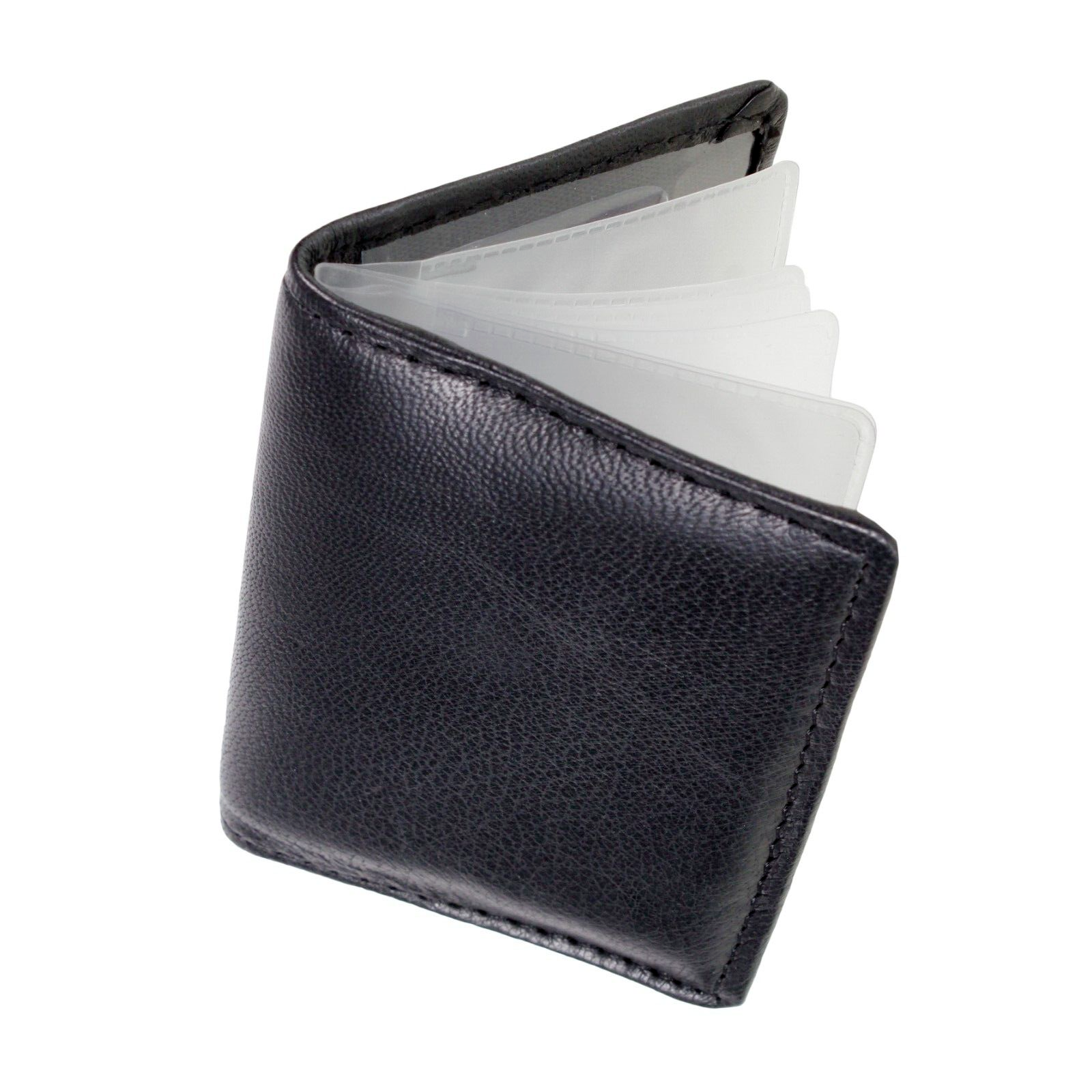 REAL LEATHER Travel Card Holder Wallet Bus Pass Oyster ID Ticket Slim
