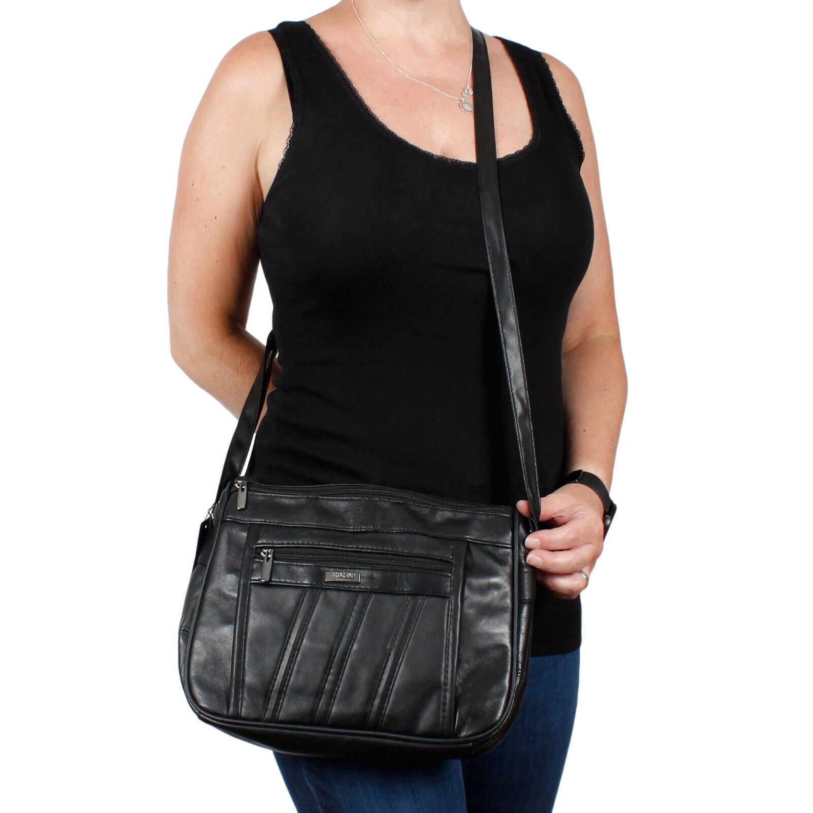 Ladies Genuine Real Leather Bag Designer Organiser Handbag Shoulder Overbody Bag