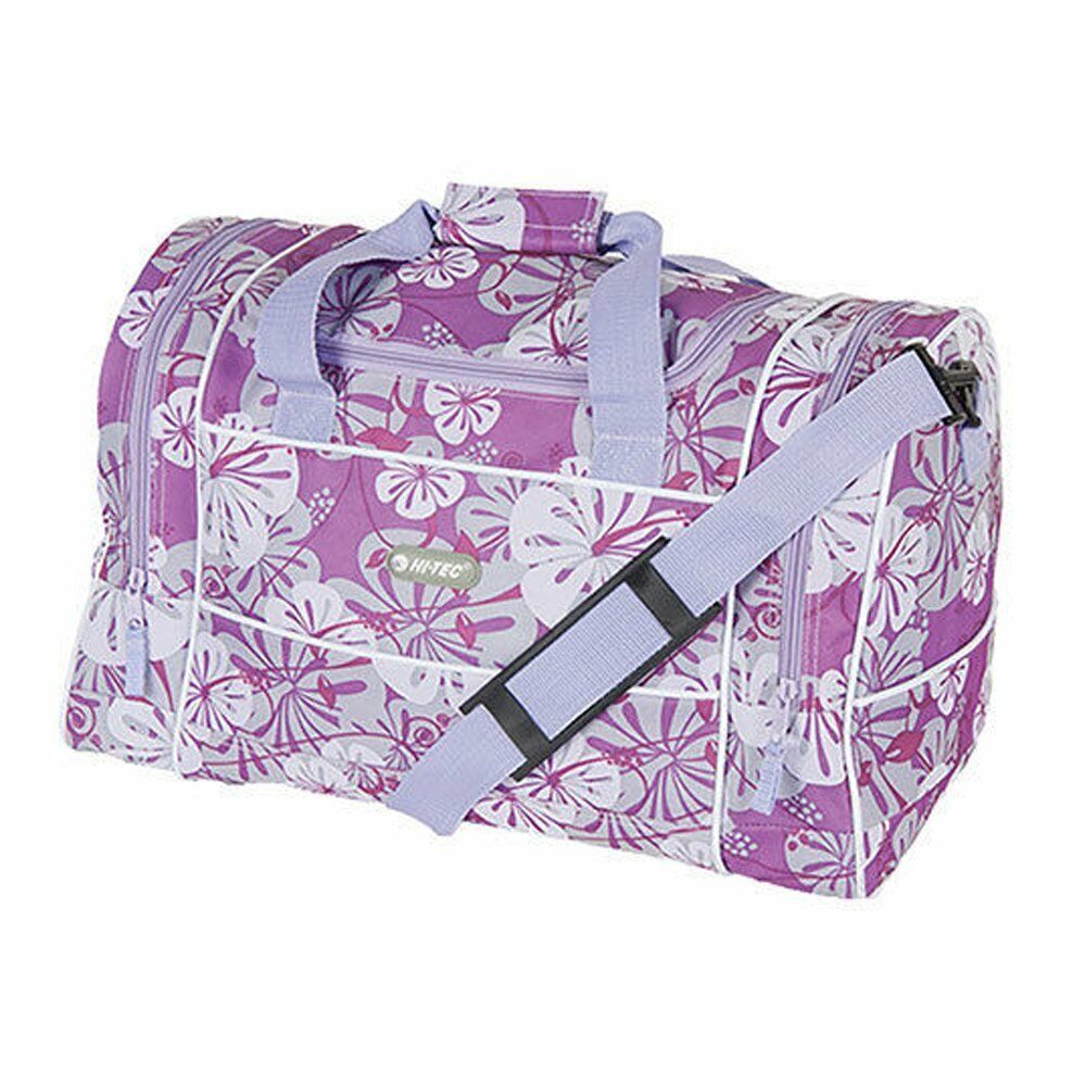 Hi-Tec Ladies Floral Heart Design Black HOLDALL GYM TRAVEL BAG