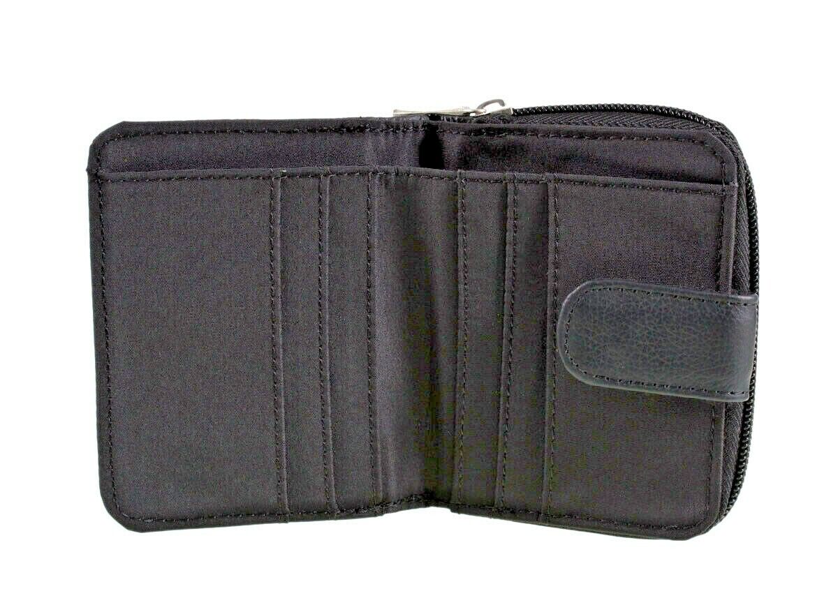 Small Ladies Leather Purse in Black