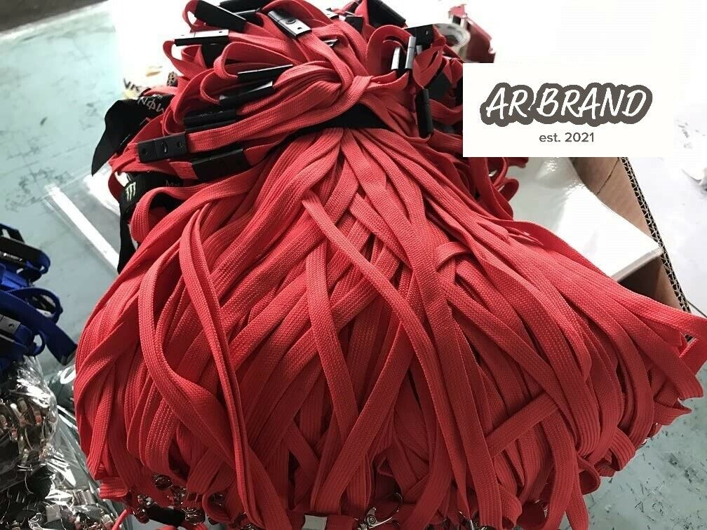 Lanyards 50 PCS Pack ID Badge Lanyards with Clip Office Neck Flat Bulk Lanyards
