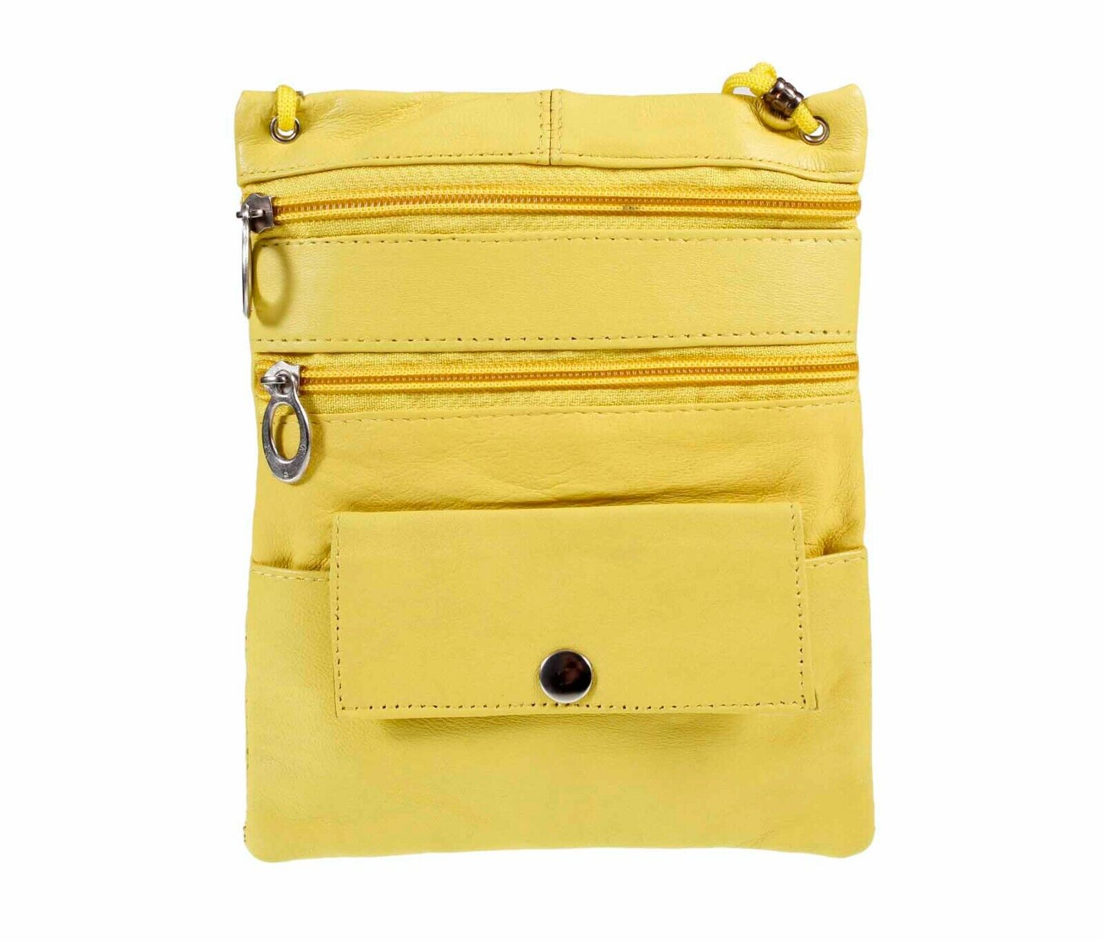 Travel Bag Leather Shoulder Neck Purse Cross Body