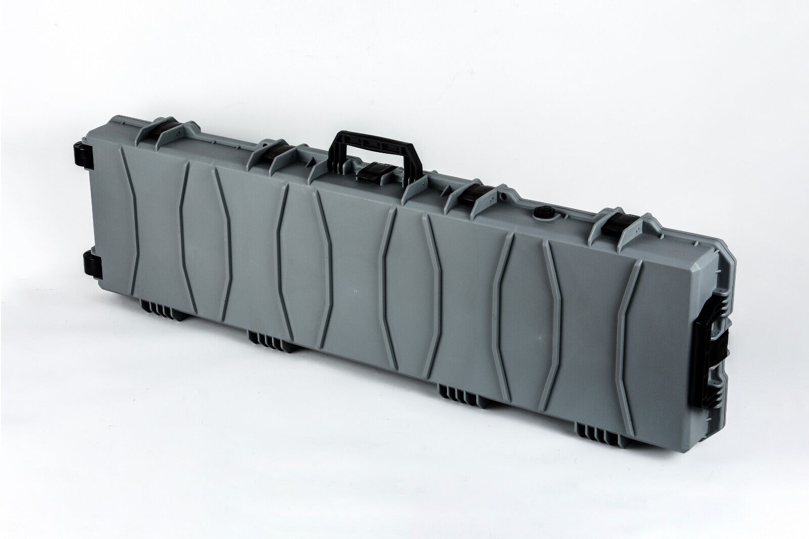 Hard Gun Case Extra Large Wheeled Hard Case (Wave Foam); Grey