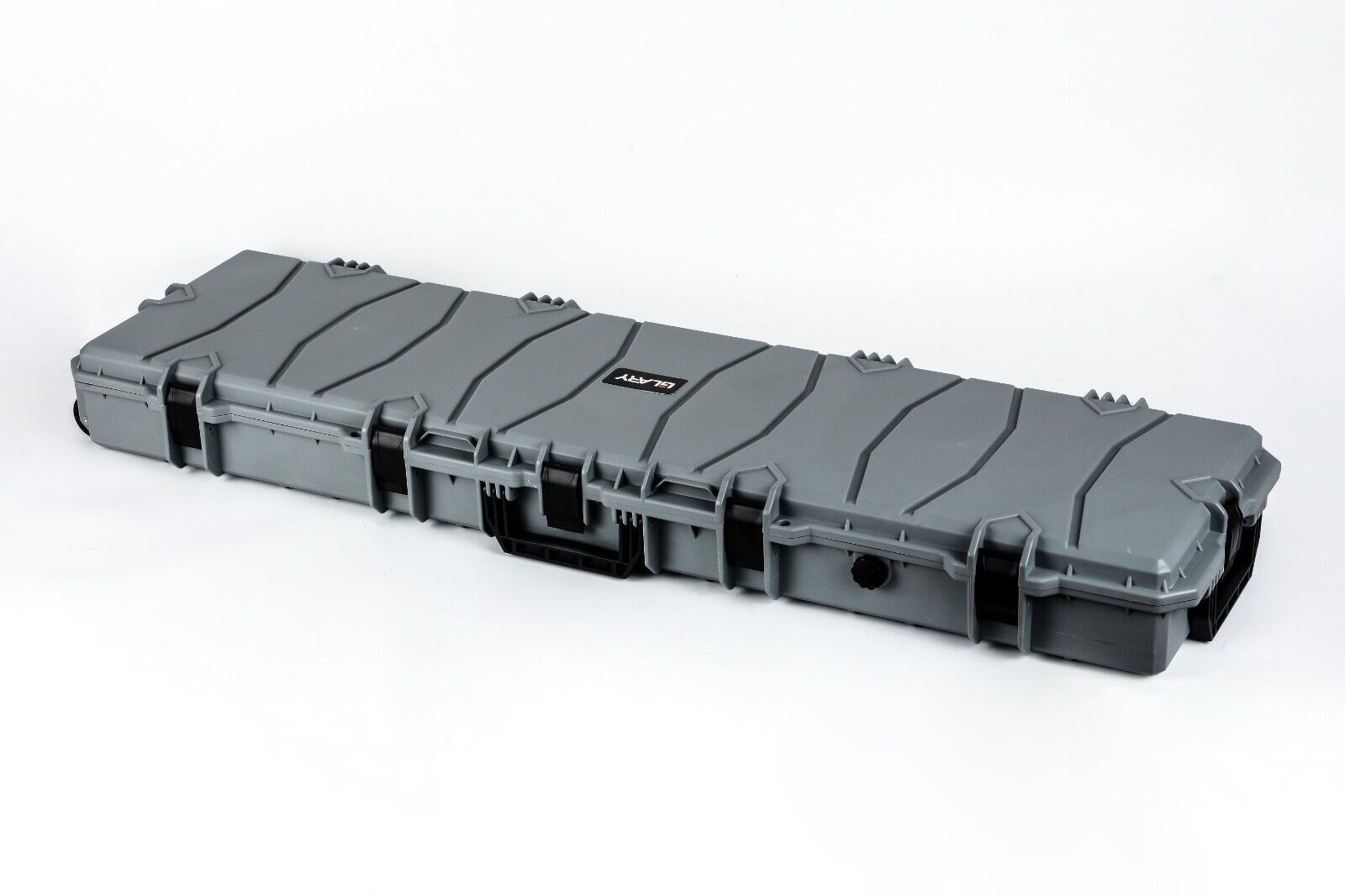 Hard Gun Case Extra Large Wheeled Hard Case (Wave Foam); Grey