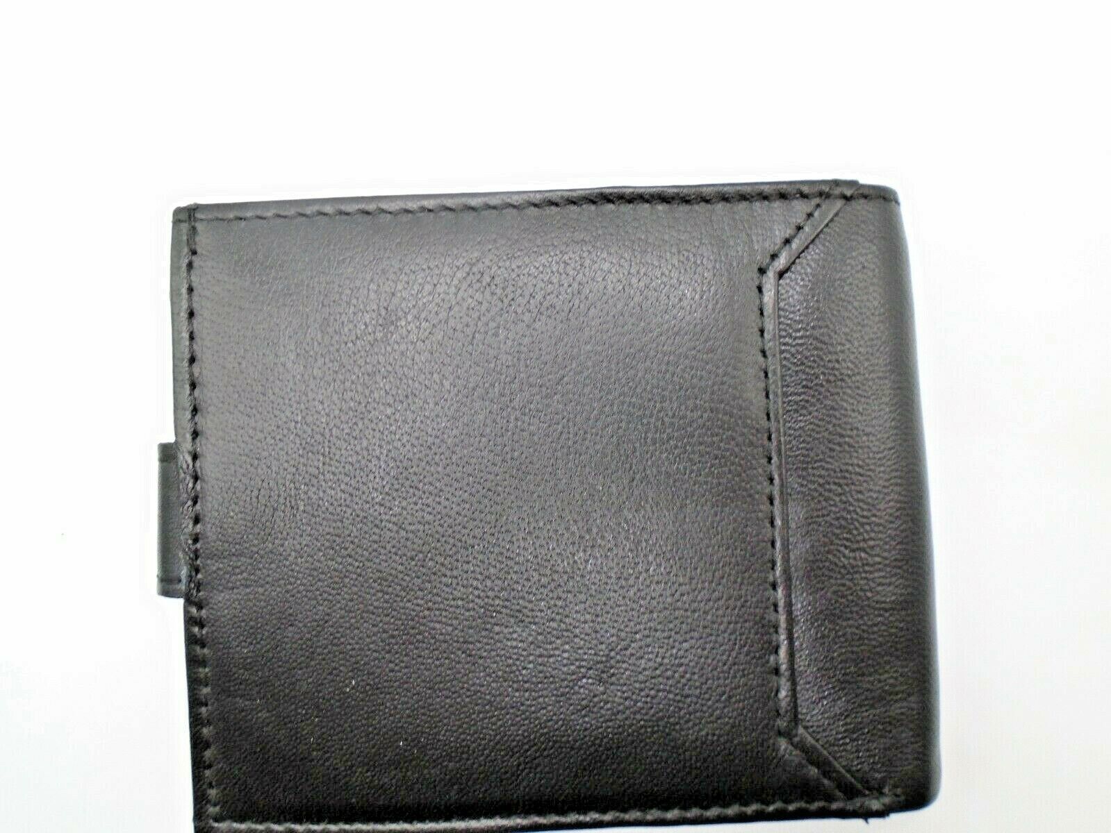 Mens Leather Wallet RFID SAFE Contactless Card ID