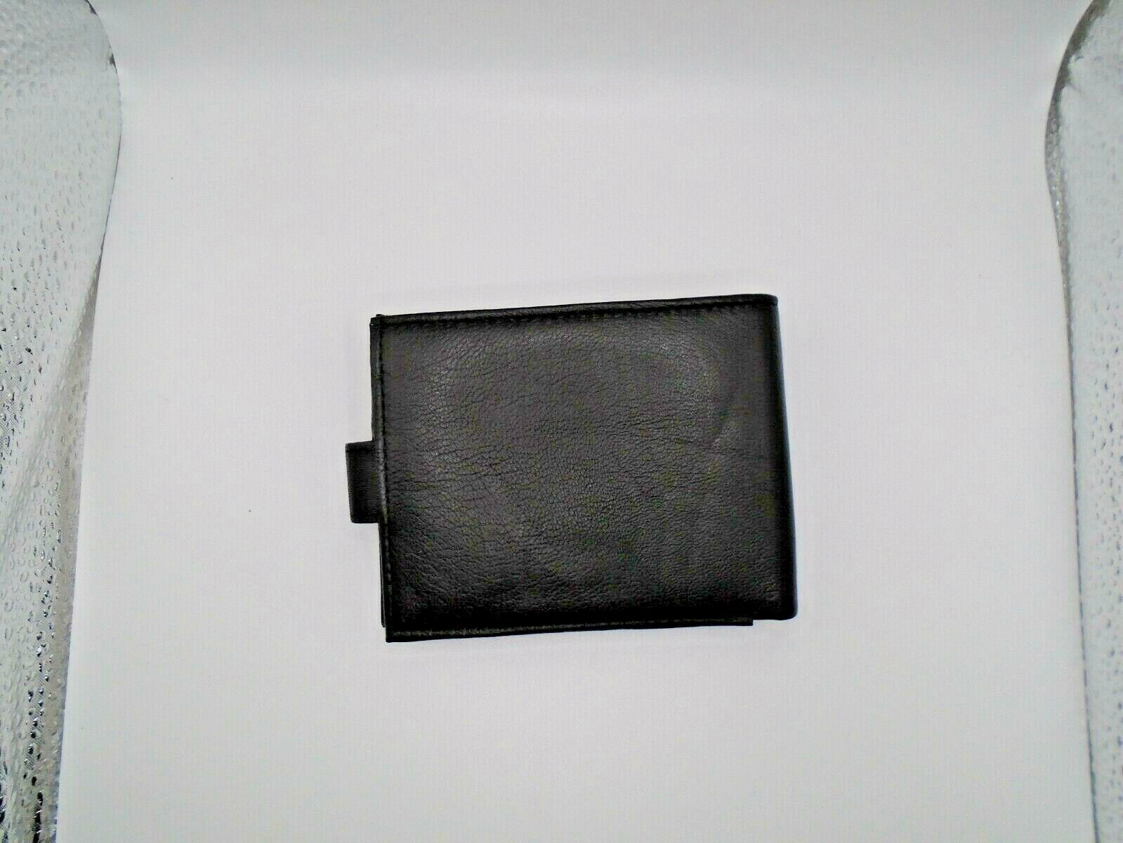 Mens Leather Wallet RFID SAFE Contactless Card Blocking ID Protection AR91