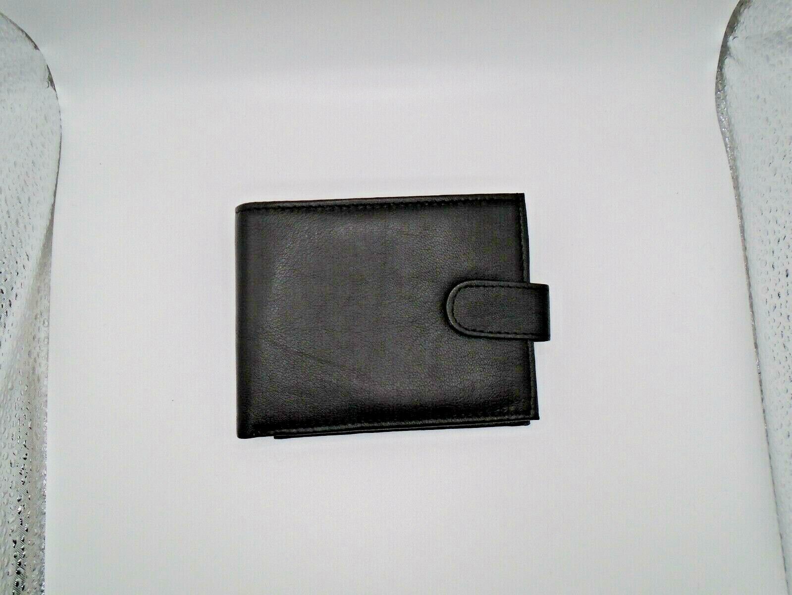 Mens Leather Wallet RFID SAFE Contactless Card Blocking ID Protection AR91