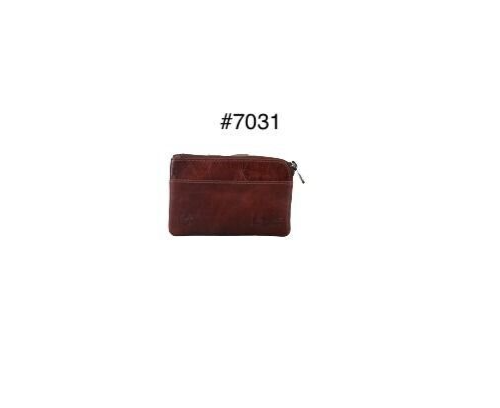 SOFT LEATHER COIN POUCH PURSE 2 ZIP WALLET Premium Quality
