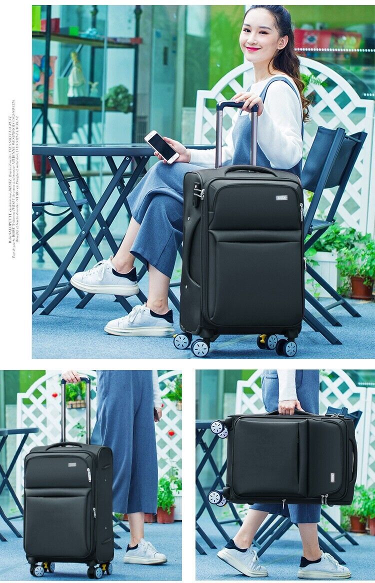 4 wheel Suitcase Luggage Set Carry On  Cabin Travel bag SET OF 3