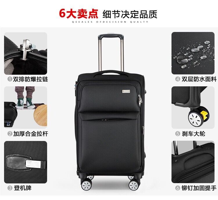 4 wheel Suitcase Luggage Set Carry On  Cabin Travel bag SET OF 3