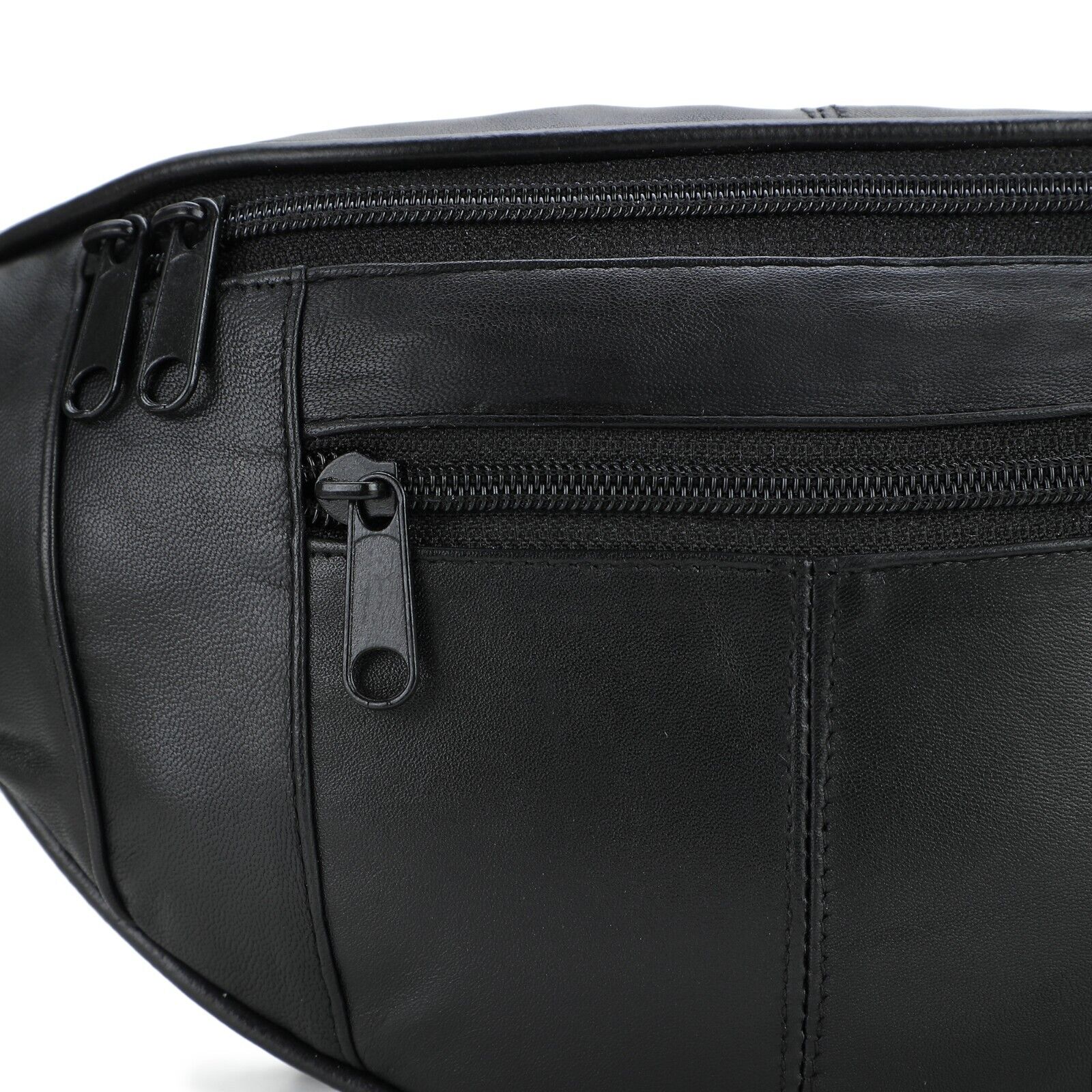 LEATHER BUM WAIST BAG TRAVEL HOLIDAY MONEY BELT CHANGE BUMBAG AR