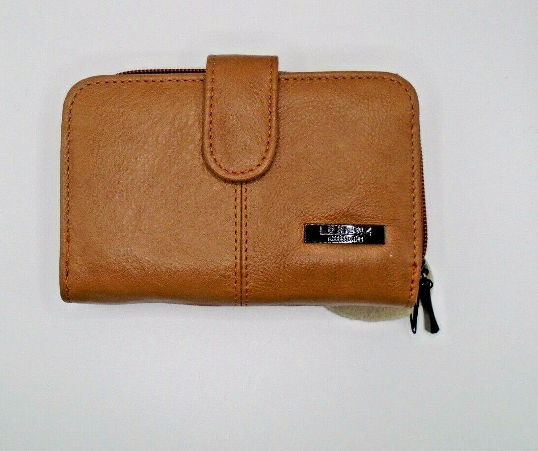 Ladies Womens Leather Zip Around Purse
