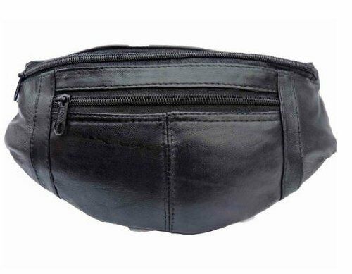 LEATHER BUM WAIST BAG TRAVEL HOLIDAY MONEY BELT CHANGE BUMBAG AR