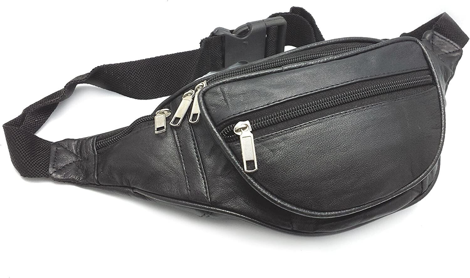 REAL LEATHER BUM BAG MONEY WAIST BELT FANNY PACK HOLIDAY FESTIVAL WALLET