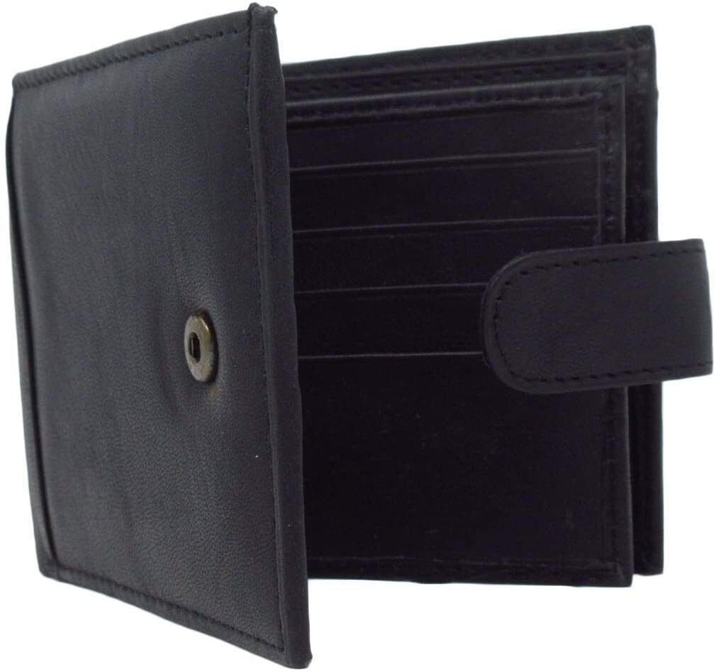 Designer Mens Leather Wallet RFID SAFE Contactless Card Blocking ID